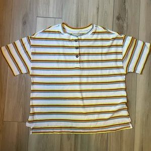 Urban Outfitters Striped Henley Top